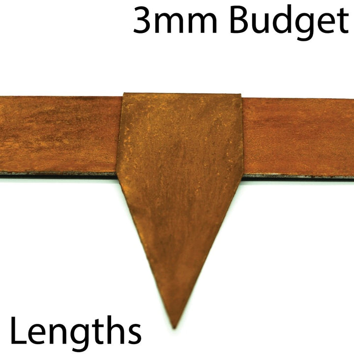 3mm Budget Garden Edging | Rusty corten steel - Core Earth Designs