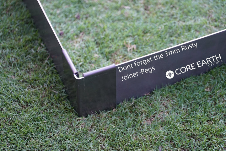 3mm Premium Garden Edging | Rusty corten steel - Core Earth Designs