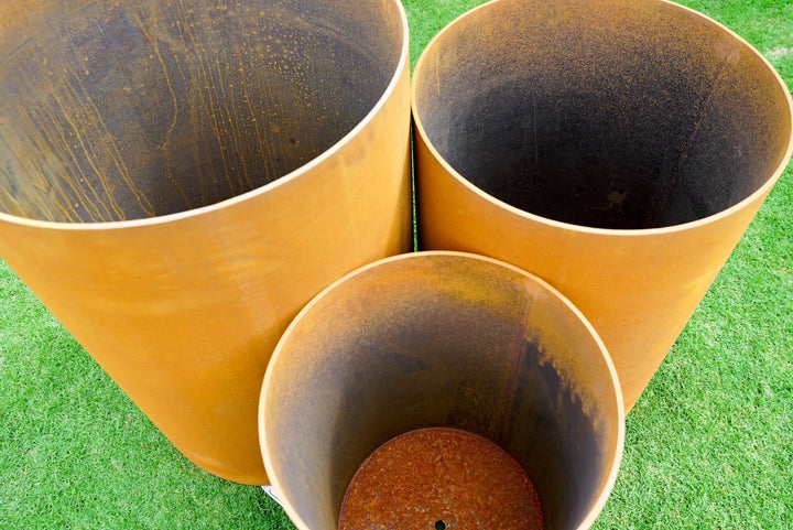 6mm Corten Pot - Core Earth Designs