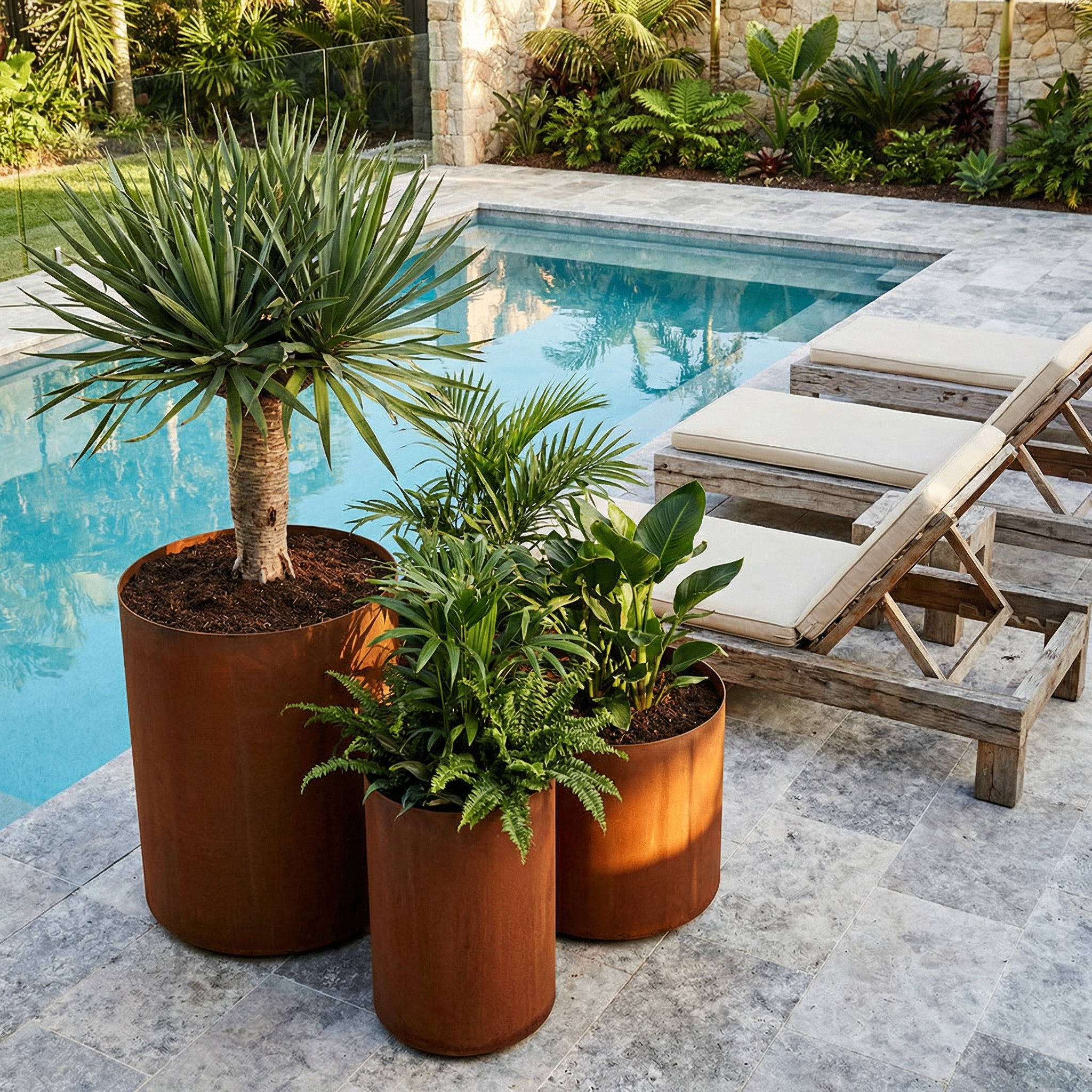 Corten Pots - Core Earth Designs