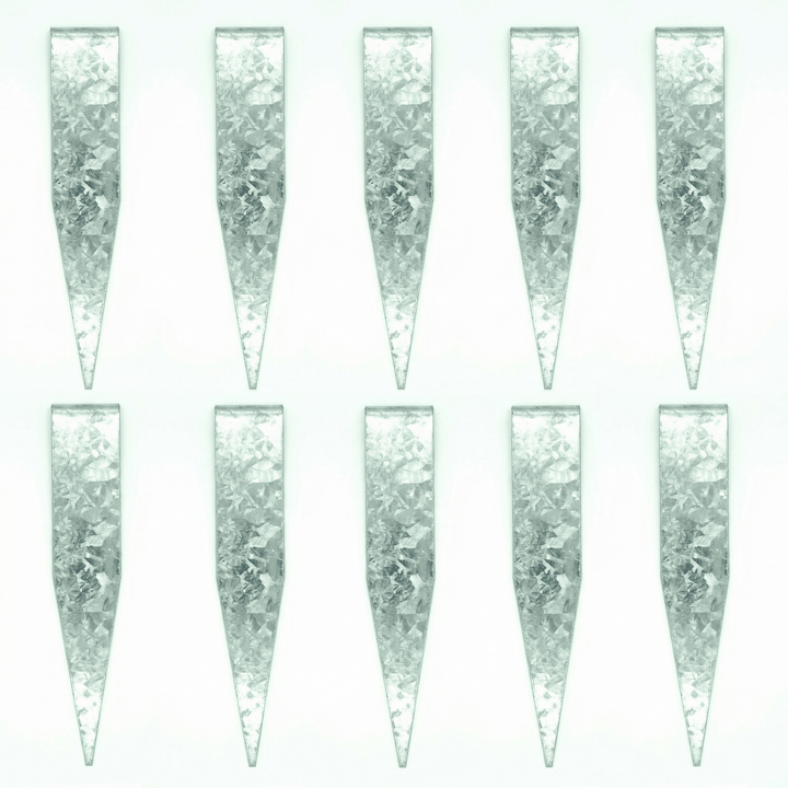 2mm LazyEdge | Pegs | Galvanised (Silver) - Core Earth Designs