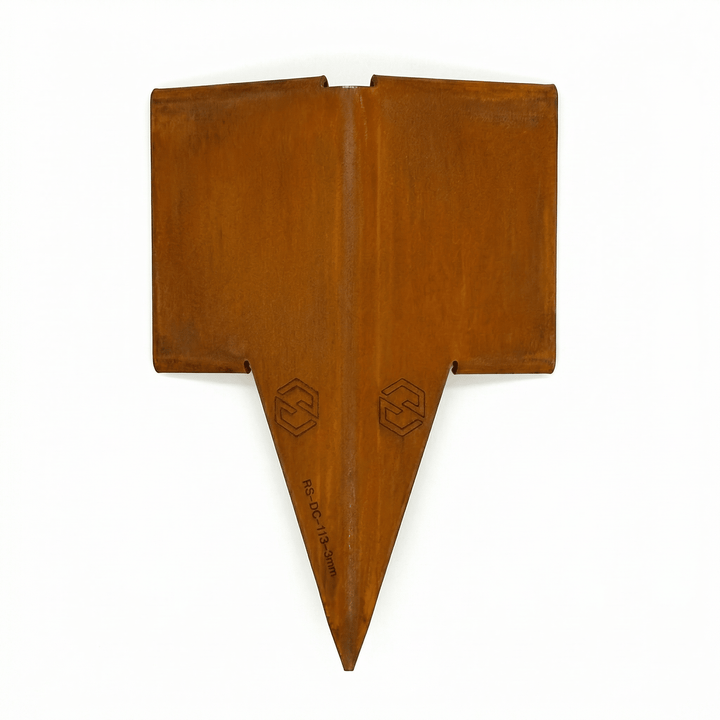 3mm LazyEdge | Corners &amp; Joiners | Corten (Rusty) - Core Earth Designs