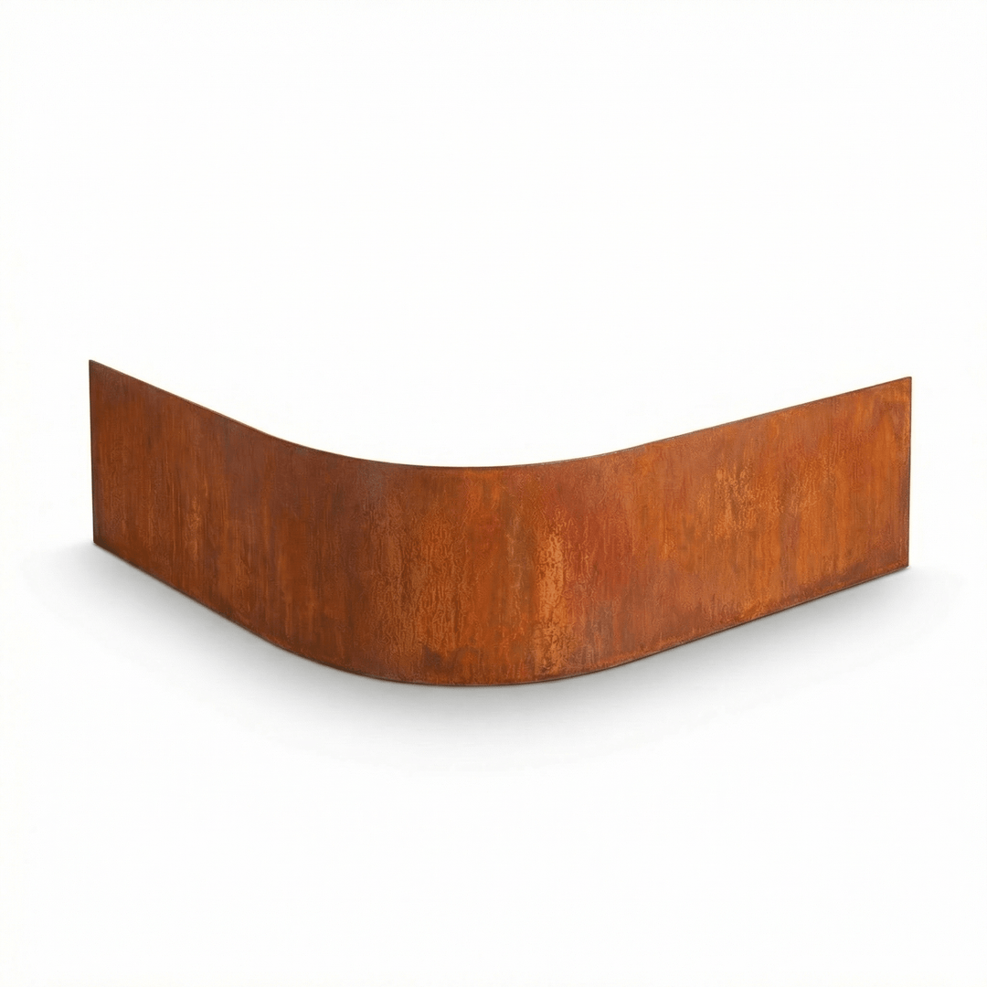 3mm LazyEdge | Garden Edging | Round Corner | Corten (Rusty) - Core Earth Designs
