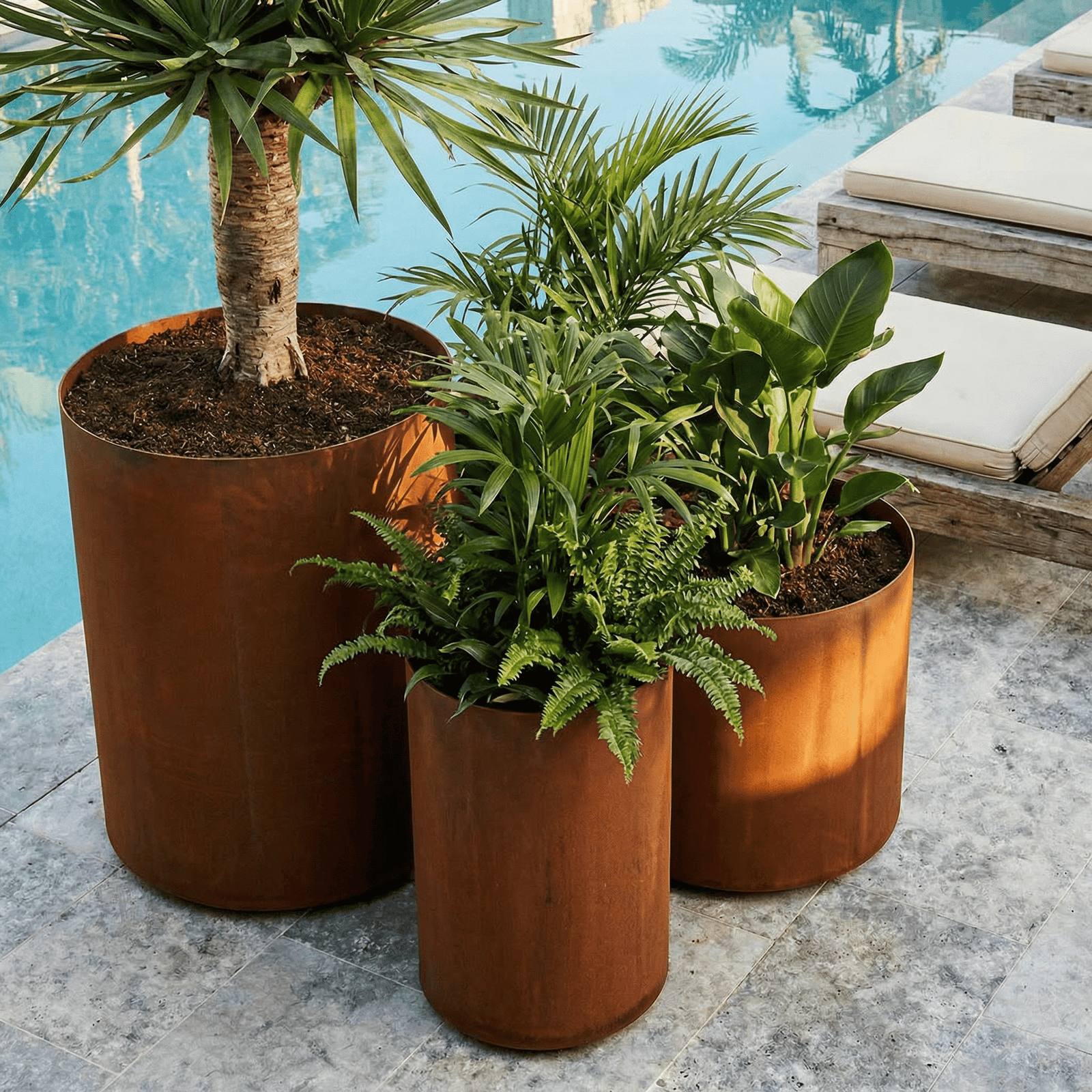 6mm Corten Pot - Core Earth Designs