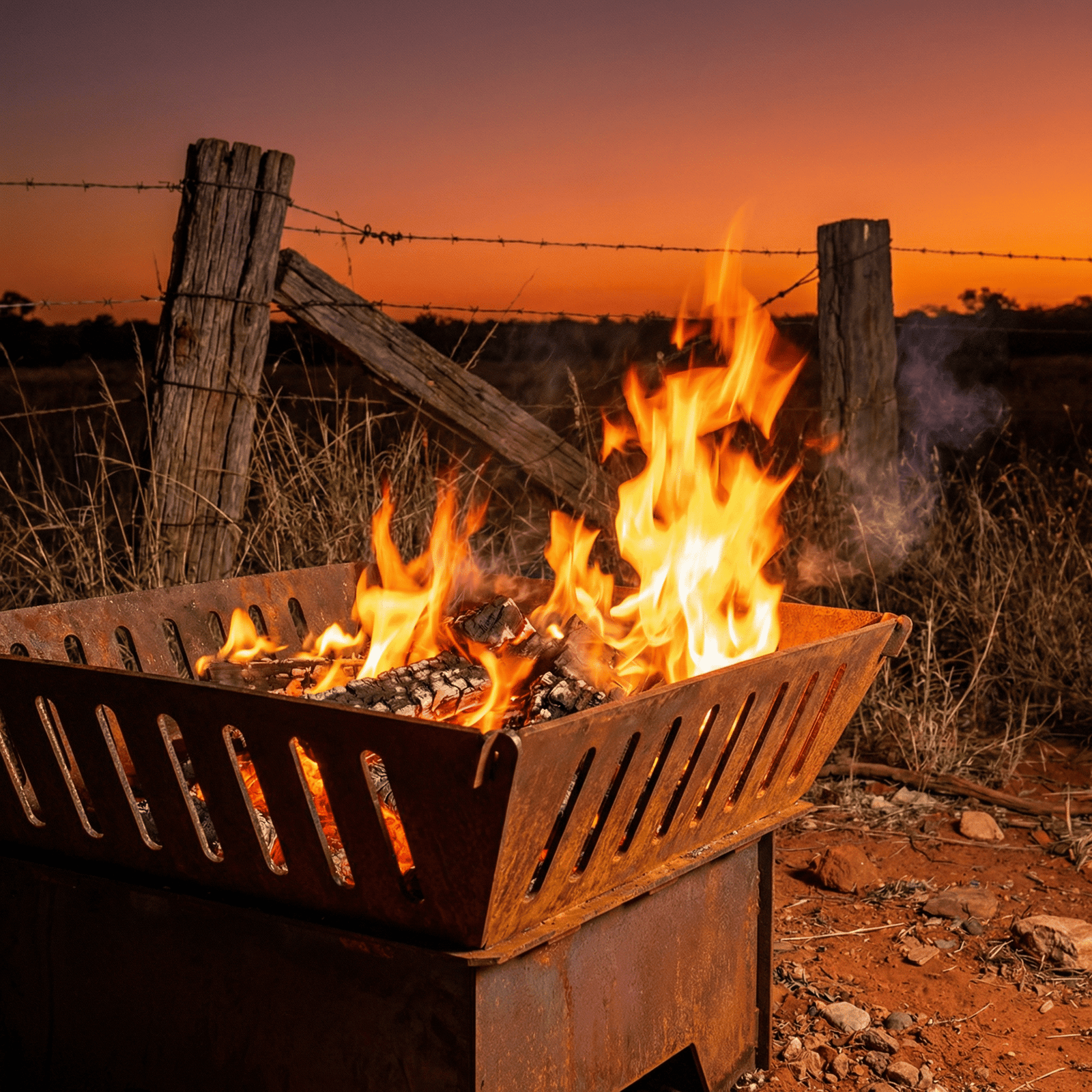 6mm 'Tall - Jan' Flat Pack Corten Fire Pit - Core Earth Designs