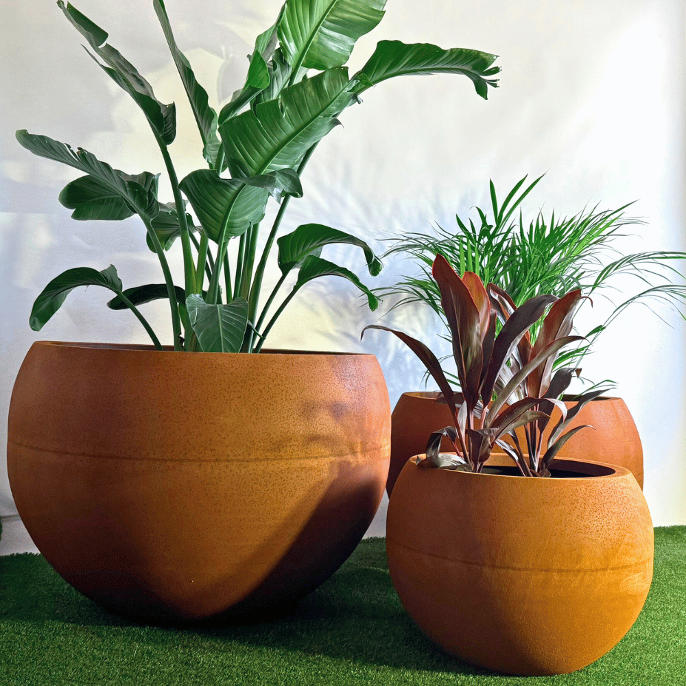 3mm Corten Sphere Pot