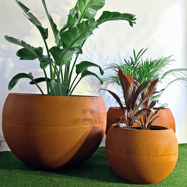 3mm Corten Sphere Pot