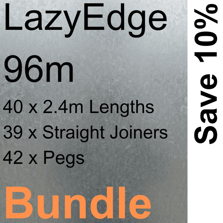 Bundle - 3mm LazyEdge | Garden Edging | Galvanised (Silver) - Core Earth Designs