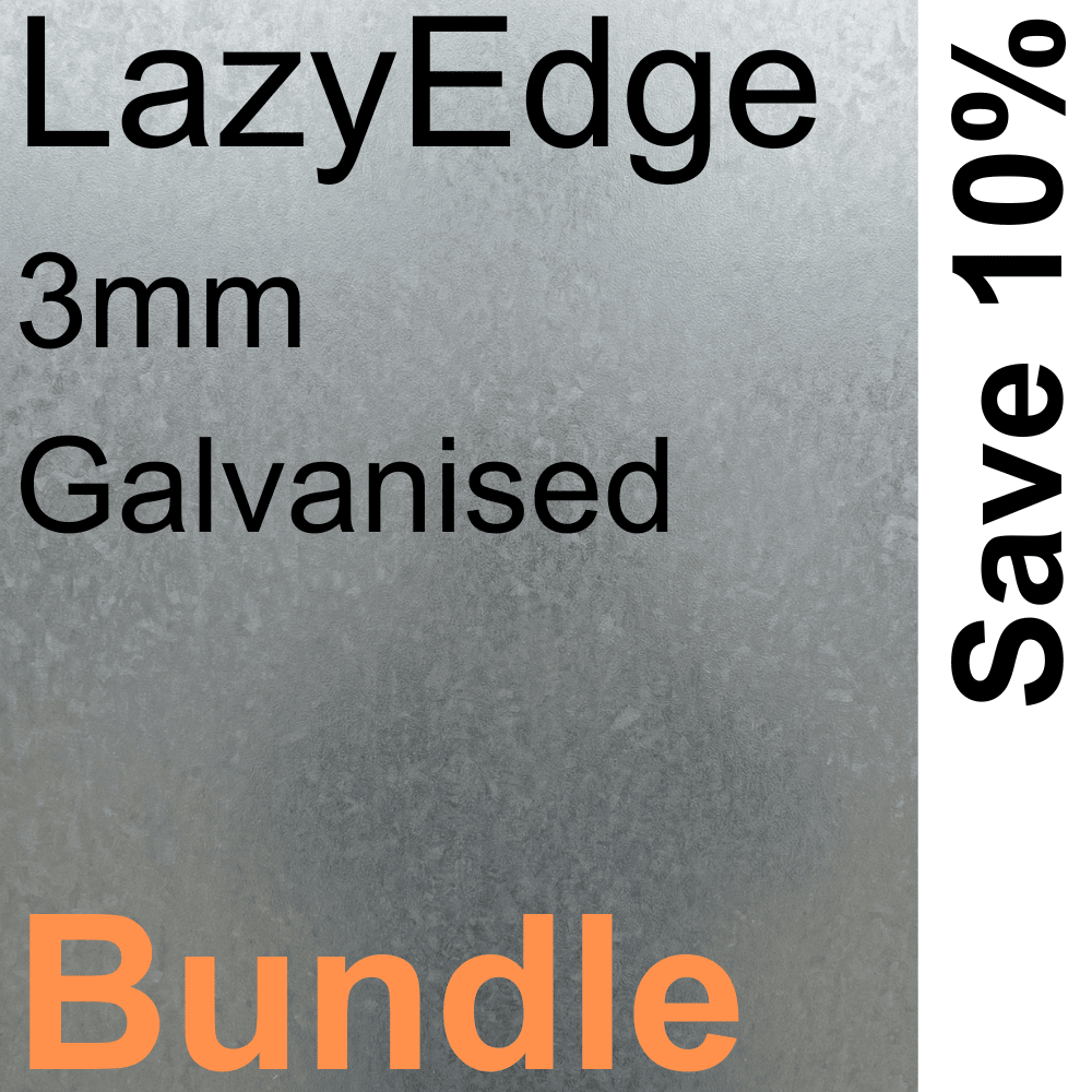 Bundle - 3mm LazyEdge | Garden Edging | Galvanised (Silver) - Core Earth Designs