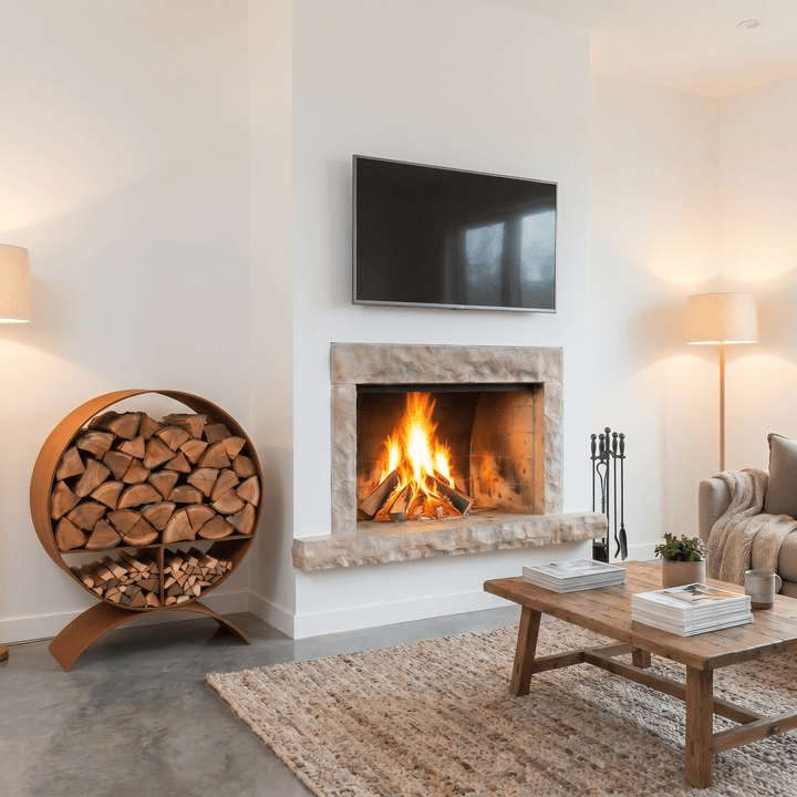 Firewood Storage Ring | Round Base - Core Earth Designs