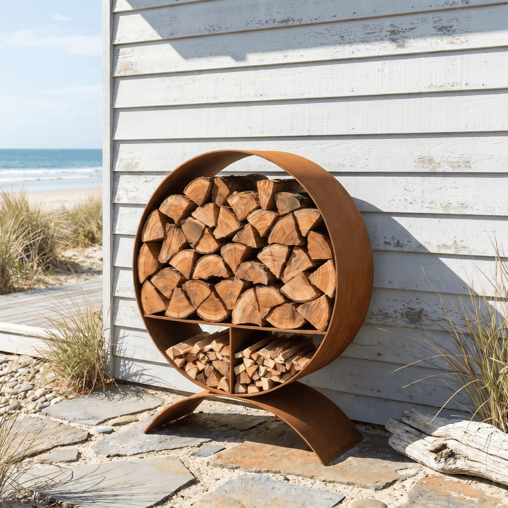 Firewood Storage Ring | Round Base - Core Earth Designs