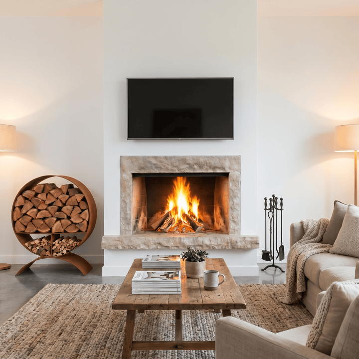 Firewood Storage Ring | Round Base - Core Earth Designs