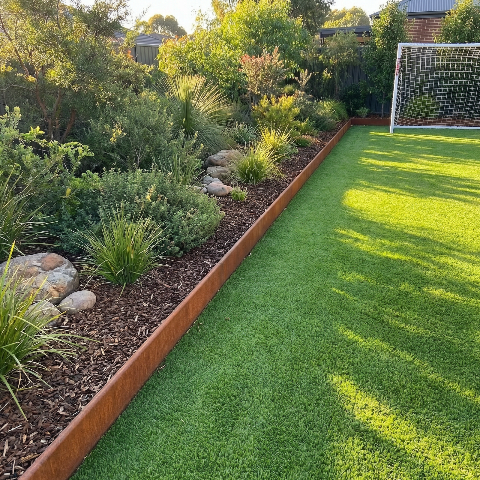 InfinityEdge | Straight Lengths | Corten (Rusty) - Core Earth Designs