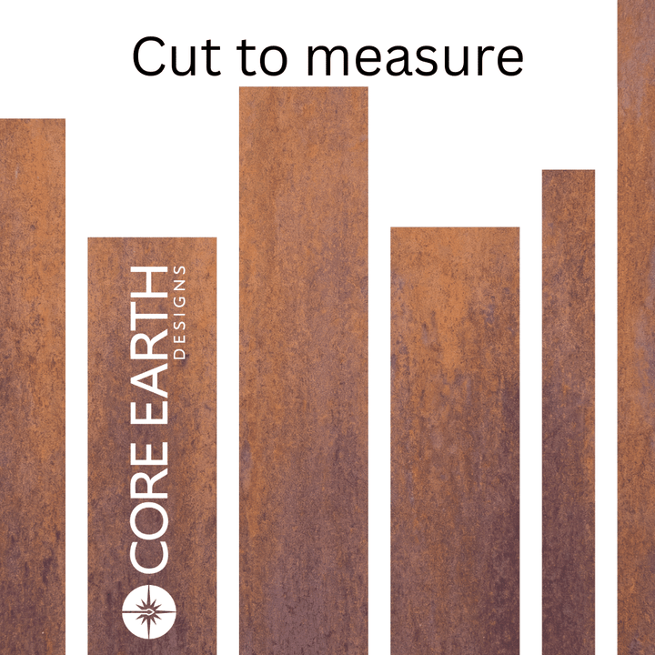 LazyEdge | Custom Lengths | Corten (Rusty) - Core Earth Designs