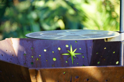 6mm 'Hive' Flat Pack Corten Fire Pit - Starry Night - Core Earth Designs