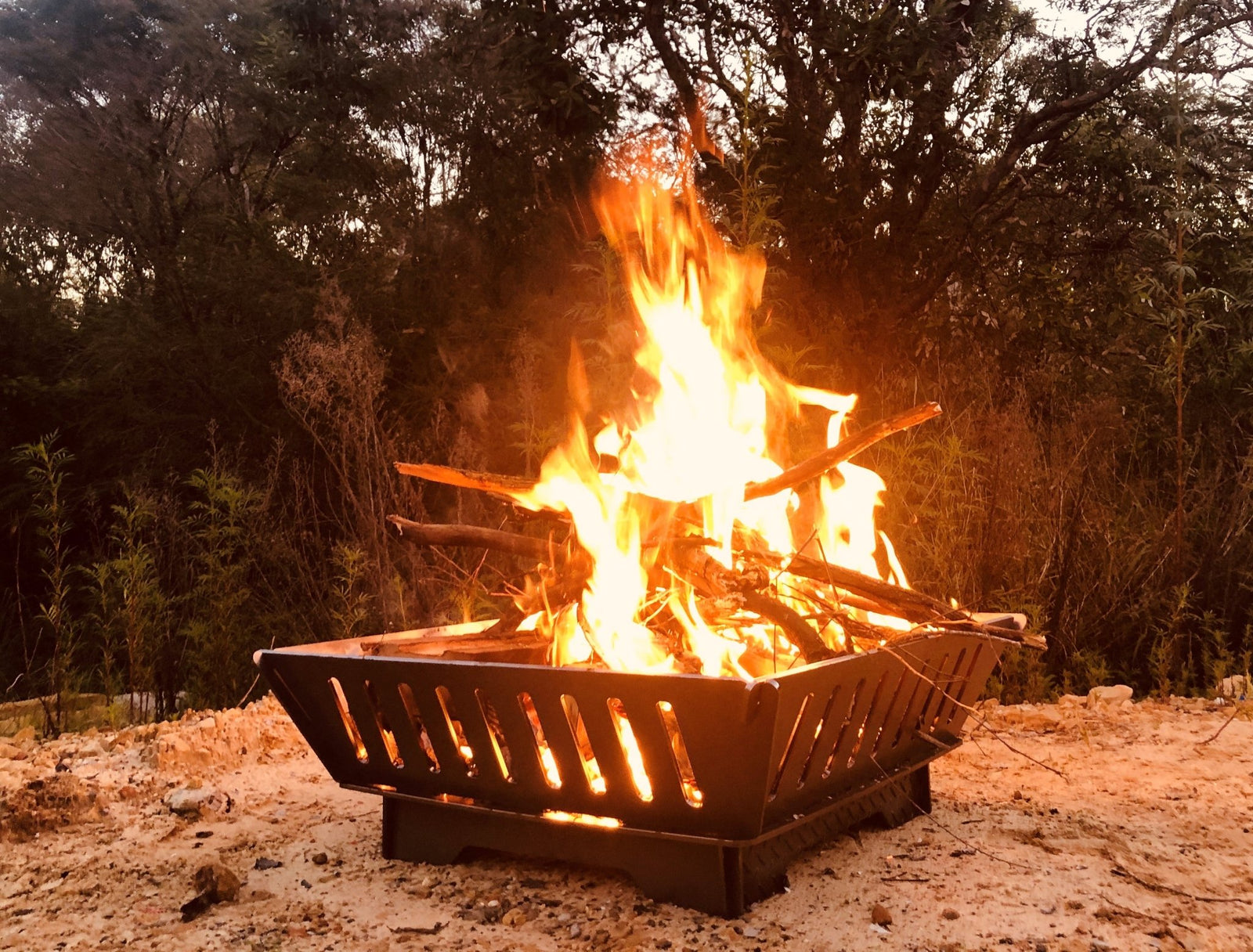 6mm 'Low-Rider' Flat Pack Corten Fire Pit - Core Earth Designs