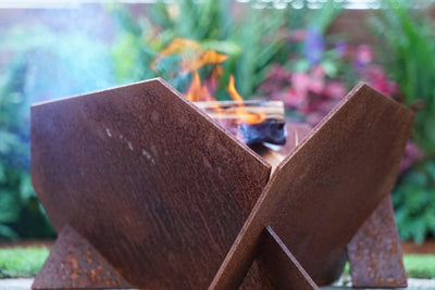 6mm 'Orchid' Flat Pack Corten Fire Pit - Core Earth Designs