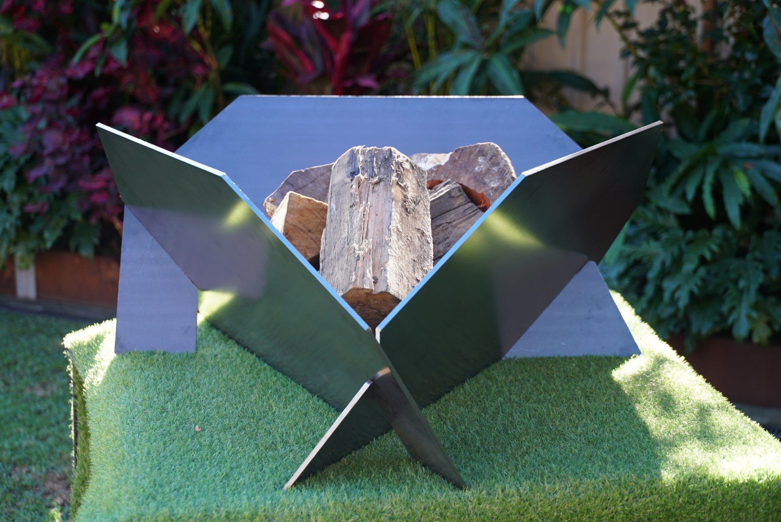 6mm 'Tiger Orchid' Large Flat Pack Corten Fire Pit - Core Earth Designs