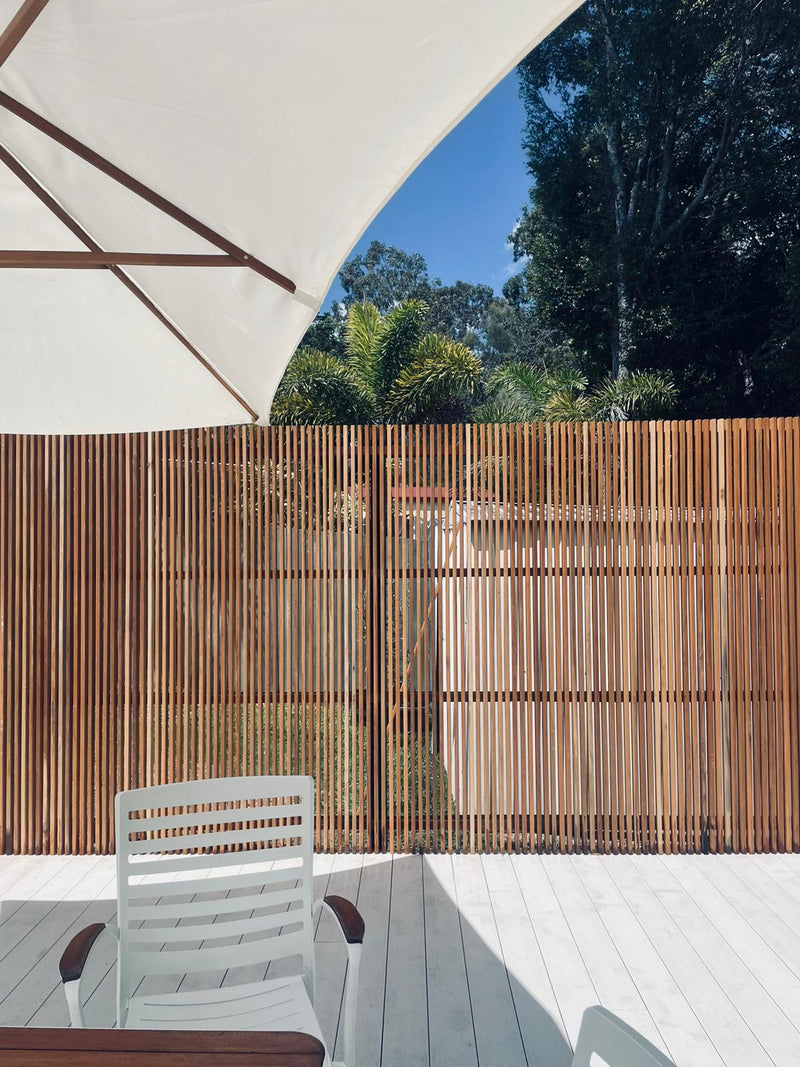 Yellow Balau Timber Screen – Core Earth Designs